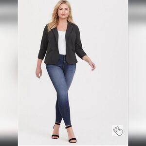 Torrid Studio Ponte Tailored Fit Blazer Size 2 Plus Size
